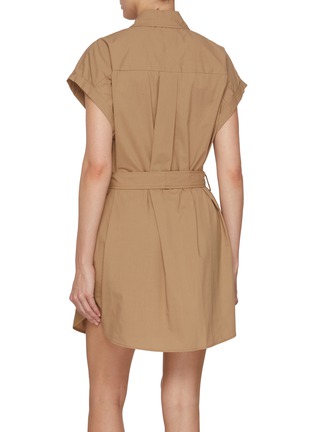 Back View - Click To Enlarge - MATTEAU - Mini Cotton Shirt Dress