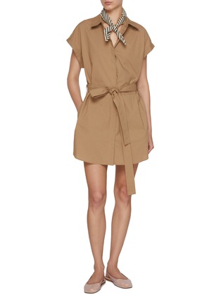 Figure View - Click To Enlarge - MATTEAU - Mini Cotton Shirt Dress