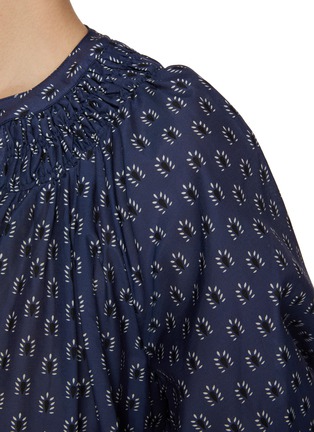  - MATTEAU - Gathered Yoke Cotton Silk Popover Dress