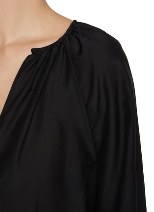  - MATTEAU - Voluminous Cotton Silk Blouse