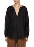 Main View - Click To Enlarge - MATTEAU - Voluminous Cotton Silk Blouse