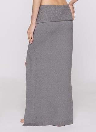 Front View - Click To Enlarge - SKIMS - Textured Knit High Slit Long Skirt