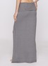 Front View - Click To Enlarge - SKIMS - Textured Knit High Slit Long Skirt