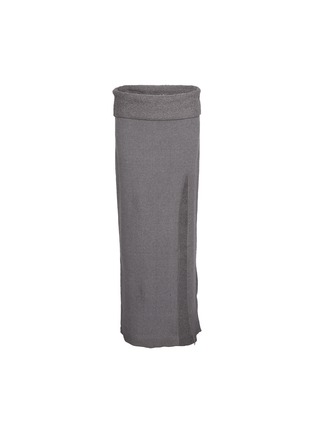 Main View - Click To Enlarge - SKIMS - Textured Knit High Slit Long Skirt