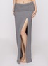 Figure View - Click To Enlarge - SKIMS - Textured Knit High Slit Long Skirt