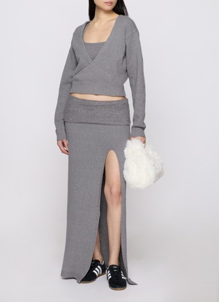 Back View - Click To Enlarge - SKIMS - Textured Knit Bralette