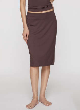 Figure View - Click To Enlarge - SKIMS - Smooth Lounge Midi Skirt