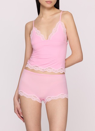 Figure View - Click To Enlarge - SKIMS - Fits Everybody Triangle Cami And Boy Short Set