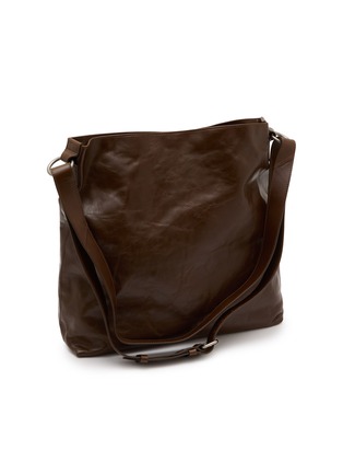 Detail View - Click To Enlarge - DRIES VAN NOTEN - Medium Leather Hobo Bag