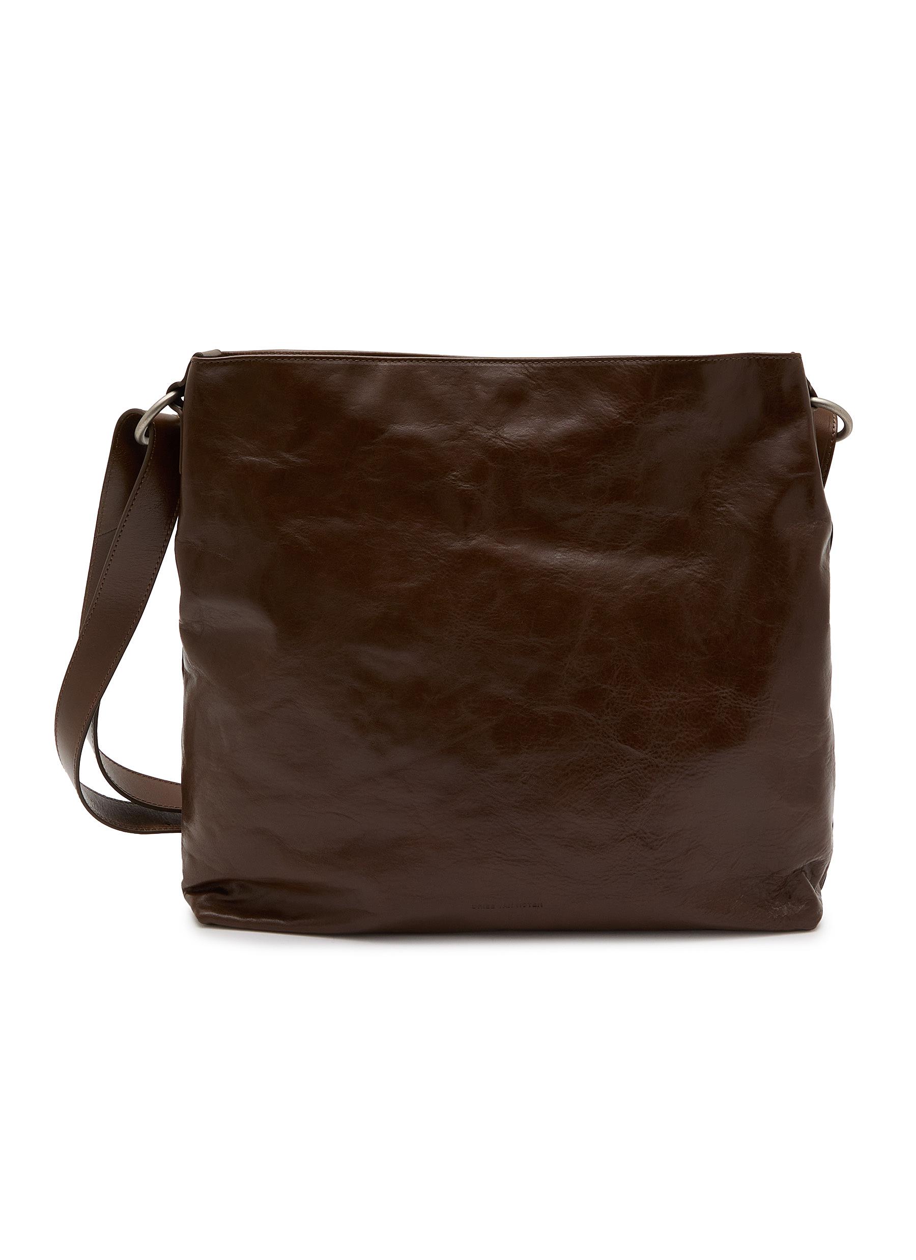DRIES VAN NOTEN | Medium Leather Hobo Bag | Men | Lane Crawford