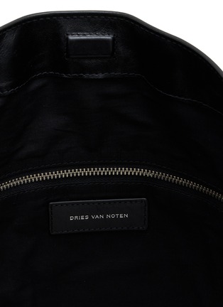 Detail View - Click To Enlarge - DRIES VAN NOTEN - Medium Leather Hobo Bag