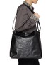 Figure View - Click To Enlarge - DRIES VAN NOTEN - Medium Leather Hobo Bag