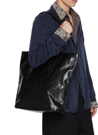 Figure View - Click To Enlarge - DRIES VAN NOTEN - Medium Leather Tote Bag