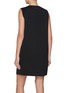 Back View - Click To Enlarge - MM6 MAISON MARGIELA - Sleeveless A-Line Tailoring Mini Dress
