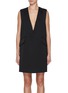Main View - Click To Enlarge - MM6 MAISON MARGIELA - Sleeveless A-Line Tailoring Mini Dress