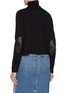 Back View - Click To Enlarge - MM6 MAISON MARGIELA - Elbow Patch Turtleneck Sweater