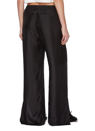 Back View - Click To Enlarge - MM6 MAISON MARGIELA - Elasticated Waistband Silk Pants