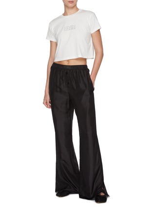 Figure View - Click To Enlarge - MM6 MAISON MARGIELA - Elasticated Waistband Silk Pants