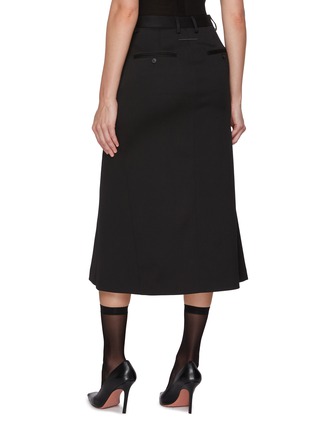 Back View - Click To Enlarge - MM6 MAISON MARGIELA - Tailored Midi Skirt