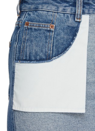  - MM6 MAISON MARGIELA - Contrast Pocket Panelled Denim Midi Skirt