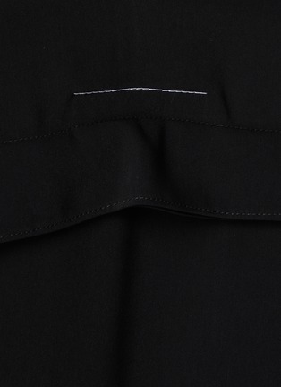  - MM6 MAISON MARGIELA - V-Neck Fluid Drape Tie Back Midi Dress