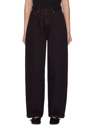 Main View - Click To Enlarge - MM6 MAISON MARGIELA - Contrast Seam Straight Leg Denim Jeans