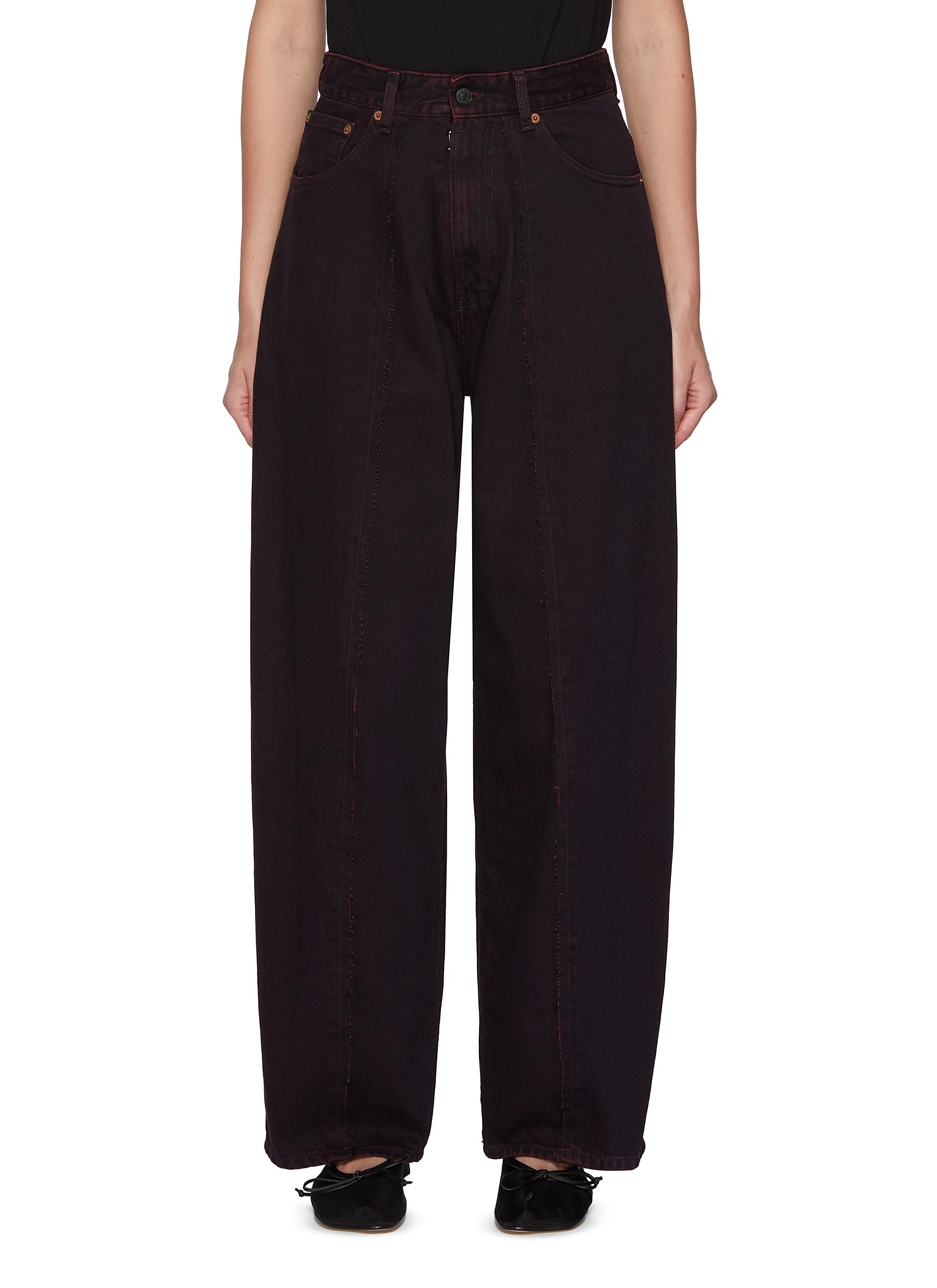 MM6 MAISON MARGIELA | Contrast Seam Straight Leg Denim Jeans