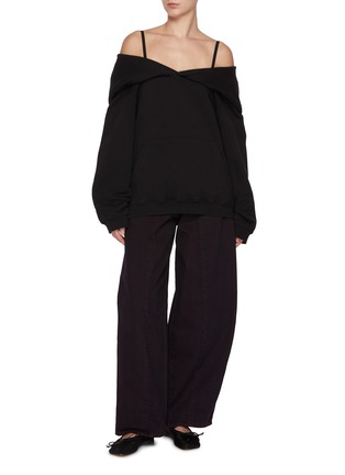 Figure View - Click To Enlarge - MM6 MAISON MARGIELA - Contrast Seam Straight Leg Denim Jeans
