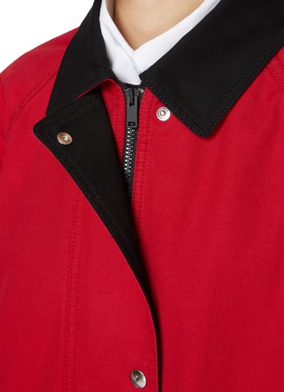  - THE ROW - Elodianna Contrast Collar Cotton Jacket