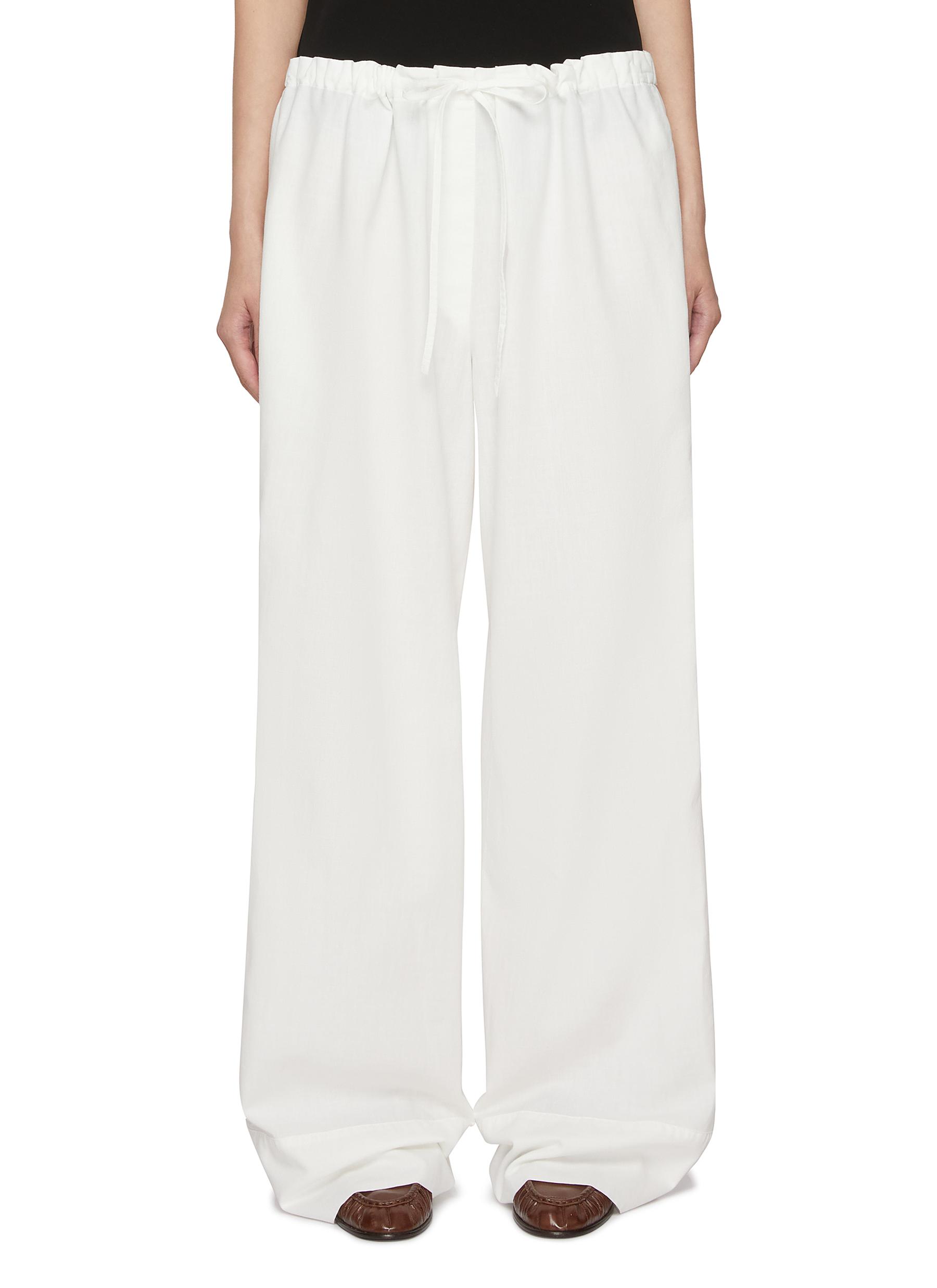 パンツ [The Row] Enea Pant in Cupro Enea Pant Beige in Cupro – The Row