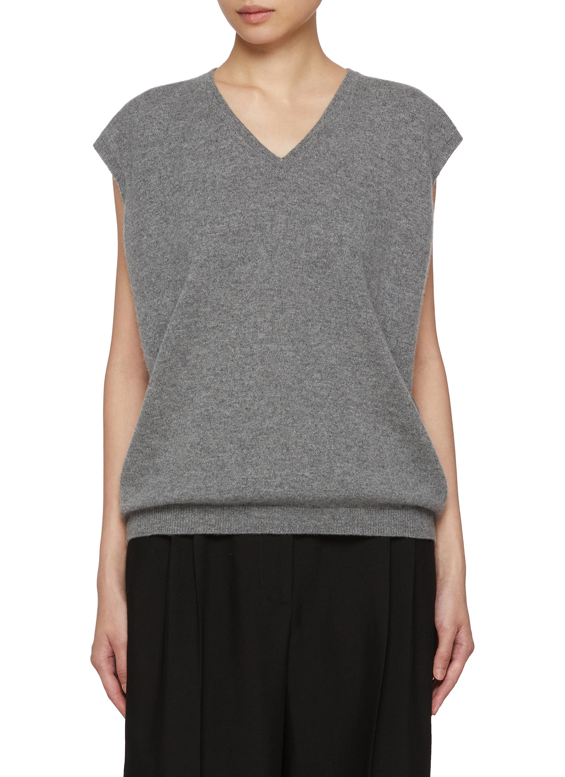 ザ ロウ THE ROW ニットベスト KOSSY TOP グレー レディース 8996-y556-mgm THE ROW ザ ロウ ニットベスト/KOSSY TOP レディース