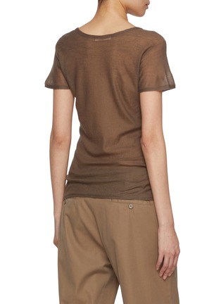 Back View - Click To Enlarge - THE ROW - Keyla Cashmere T-shirt