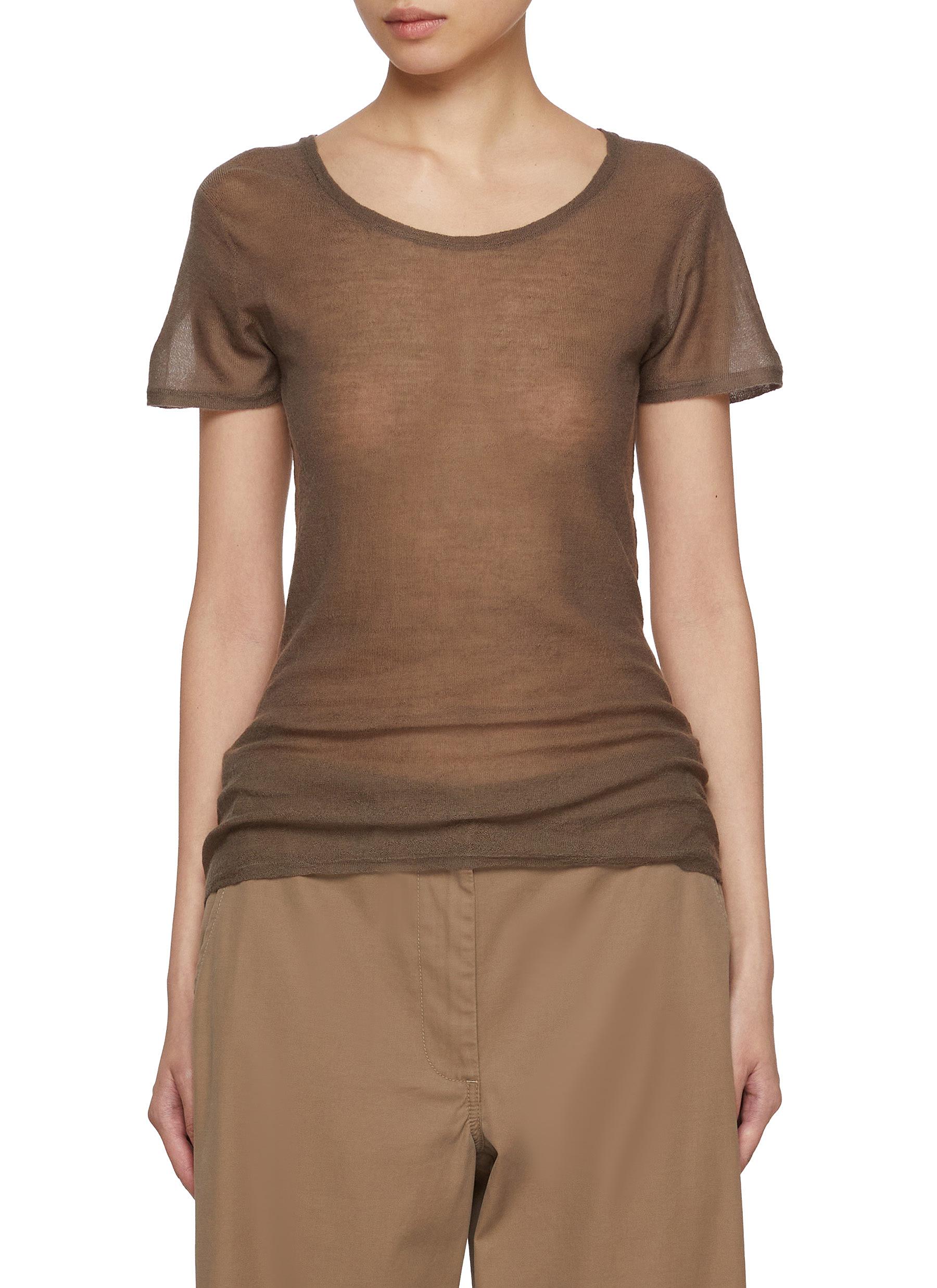 Tシャツ・カットソー THE ROW KEYLA T-SHIRT IN CASHMERE THE ROW | Keyla Cashmere T-shirt | Women | Lane Crawford