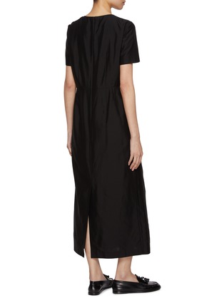 Back View - Click To Enlarge - THE ROW - Edmonia Cotton Silk Shift Dress
