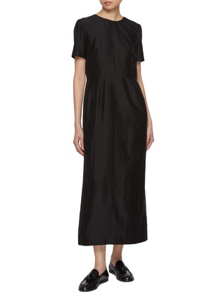 Figure View - Click To Enlarge - THE ROW - Edmonia Cotton Silk Shift Dress