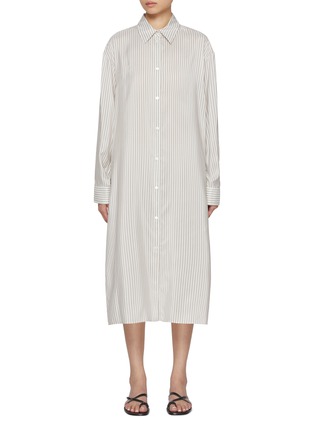 Main View - Click To Enlarge - THE ROW - Chihiro Silk Shirt Dress