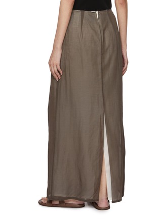 Back View - Click To Enlarge - THE ROW - Zaira Cotton Skirt