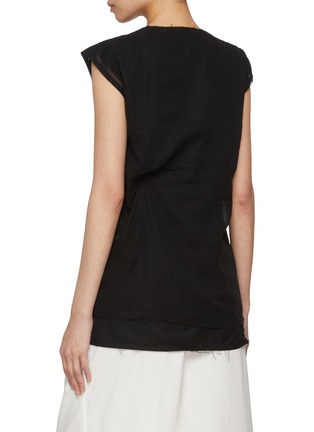 Back View - Click To Enlarge - THE ROW - Inawa Layered Cotton Top