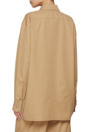Back View - Click To Enlarge - THE ROW - Tansy Oversized Cotton Cashmere Shirt
