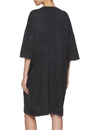 Back View - Click To Enlarge - THE ROW - Kinda Oversized Cotton T-Shirt Dress