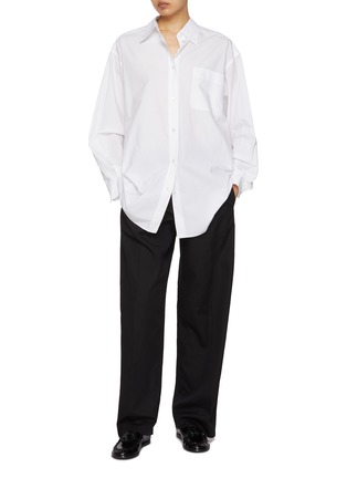 Figure View - Click To Enlarge - THE ROW - Dyri Pleated Silk Pants