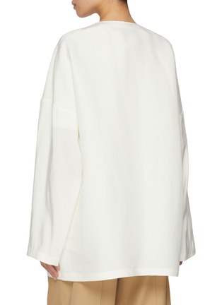 Back View - Click To Enlarge - THE ROW - Elke Silk Jacket