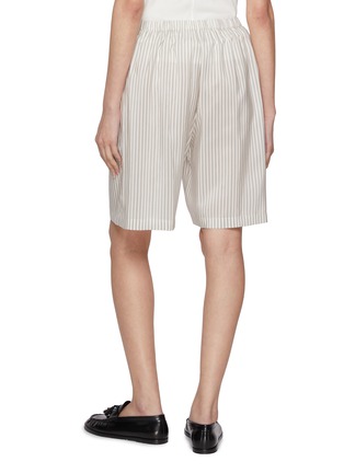Back View - Click To Enlarge - THE ROW - Zinnia Striped Silk Pyjama Shorts