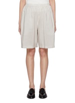 パンツ [The Row] Zinnia Short in Silk Zinnia Short Black in Cotton and Silk – The Row