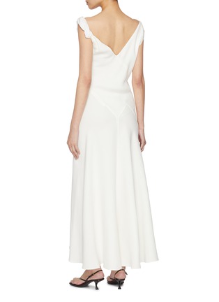 Back View - Click To Enlarge - THE ROW - Violetta Asymmetrical Silk Dress