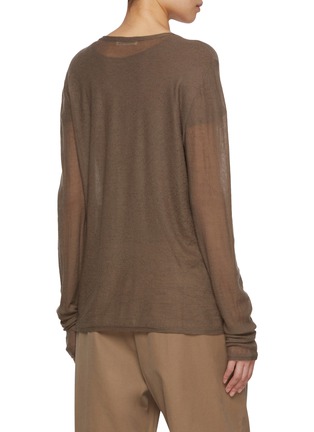 Back View - Click To Enlarge - THE ROW - Kasem Sheer Cashmere Cardigan