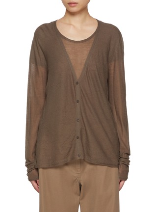 Main View - Click To Enlarge - THE ROW - Kasem Sheer Cashmere Cardigan