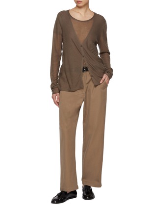 Figure View - Click To Enlarge - THE ROW - Kasem Sheer Cashmere Cardigan