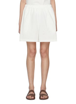 Main View - Click To Enlarge - THE ROW - Gunty Elasticated Cotton Shorts
