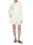 Figure View - Click To Enlarge - THE ROW - Gunty Elasticated Cotton Shorts
